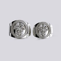 공방301 크롬 링 바이 라운드링 실버 커플링 실버반지