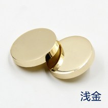 의류 단추 보석 금속 금장 메탈 보석 부자재 의류 니트 코트 가방 버튼 6종, 20mm[6개]양복 앞줄개, 라이트 골드 평면 버클
