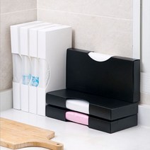 비닐봉투 정리 보관 케이스 깔끔 수납 위생팩 장갑 정리함, 2.중 화이트