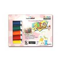우찌다 패브릭마카 염색마카 의류용펜 560-6 일반 6색, 단품