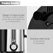 업소용착즙기 대형착즙기 220V 2L 헤비 듀티 상업 등급 느린 과즙 2 속도 원심 기 세척 전기 과일 기계, [01] 220V