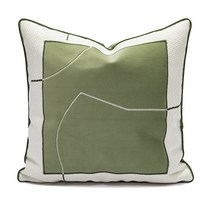 COSYEVNO 등받이 쿠션 보들보들 편안함 지주 다용도, 잔디 향, 45*45cm [코어 없이]]