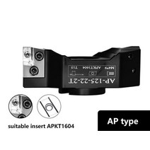 AP SE 엔드 밀링 절삭 공구 90 45 KM12 400R 50 22 27 32 직각 더블 에지 브리지 알루미늄 합금 커터 헤드 AP16, D100222T+AP