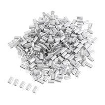 100개/몫 알루미늄 타원형 배럴 슬리브 0.8mm/1mm/1.2mm/1.5mm 4가지 크기 사용 가능, 실버, 0.8mm, 100개