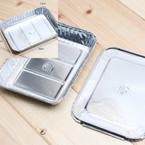 5P 은박도시락(20X15CM) 예쁜일회용용기 업소용배달용기 음식배달용기
