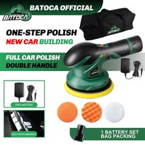 무선광택기 폴리셔 듀얼광택기 BATOCA 무선 자동차 폴리 셔 12V DA 연마 기계 브러시 듀얼 액션 버퍼 무료 2pcs 2.0Ah 리튬 배터리, 1 Battery Set 1_220 볼트 230 볼트
