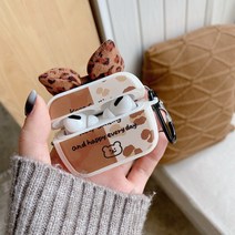 호피 리본 곰 에어팟 2 케이스 적용 3세대 애플 AI-128151, 옵션02