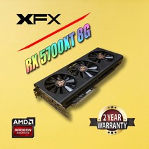 그래픽 카드 비디오 사용 XFX AMD Radeon RX 5500XT 8G 5600XT 6G 5700 RX5700XT ega56 64 256Bit 7nm G 호환, 02 RX 5700XT 8G