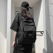 여자 10대 학생 데일리 포켓 백팩 캐주얼 가방 코디