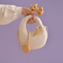 귀여운 여름 가죽 여성 가방 체인 거위 숄더백 백팩 오리 가방 특이한 백조 20대 여자 크로스백