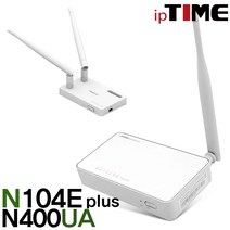 ipTIME N104E plus 유무선 인터넷 와이파이 WiFi 공유기, N104E PLUS+N400UA