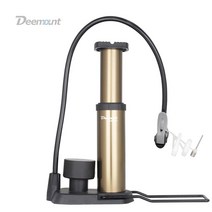 LUMET 디마운트 휴대용 미니 발펌프 자전거 공기주입기 농구공 축구공 물놀이 튜브 (746249EA), 5개, 골드