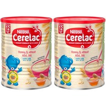 Nestle Cerelac 네슬레 세레락 인펀트 시리얼 허니 밀 with 밀크 400g 2캔