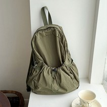 만두핏 스트링 포켓 스트링 나일론 바스락 백팩 가방