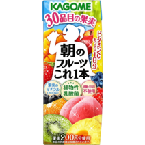 KAGOME 가고메 아침 과일 이거 하나 200ml×24개 채소 야채 주스, 200ml 24개