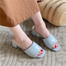 베리슈 베리슈 여성 5cm 메이플 토오픈 뮬 미들굽 슬리퍼 (9807342)