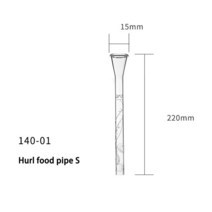 도자기 석등 돌절구VIV 크리스탈 새우 둥지 유리 먹이 분지 튜브, 05 Hurl food pipe S