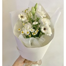 서면 꽃집 부산 꽃배달 화이트 소형 꽃다발, 동래구/수영구