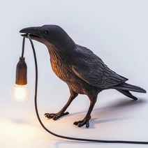 행운의 새 크리에이티브 까마귀 벽 테이블 램프 침실 야간 조명 침대 옆 거실 벽 램프 집 장식용, 05 E_02 AU