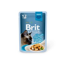 브리트 캣 프리미엄 파우치 습식사료 그레이비, 84개, 85g, 닭고기