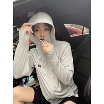 총브로 여성여름 외출 여행 자외선차단복 낚시복 모자 등산캠핑 야상점퍼 햇빛이차단복 낚시의류 외피, 그레이