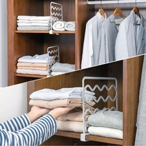 싱크대 옷장 책장 선반 파티션 1P / 북엔드 다용도 파티션, 색상:그레이