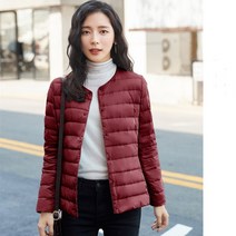 슬림핏 데일리 겨울 캐주얼 점퍼 경량 여자 자켓 가볍고 숏 패딩 여성
