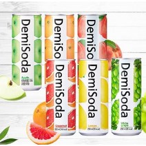 데미소다 250mlx30캔 1 BOX(사과 오렌지 피치 레몬 자몽 청포도) 2144280, 30캔, 250ml