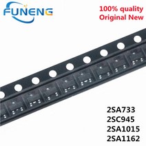 100 개 2SA733 SOT23 2SC945 SMD 2SA1015 BA SG .15A/50V PNP new 트랜지스터, 02 2SA733
