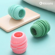 레노포프 두드림 대형 실리콘 세탁볼, 하늘색, 6개