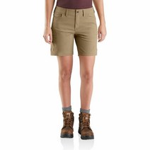 Carhartt 여성 스트레이트 핏 포스 매든 카고 반바지 섀도우 16 6160572764