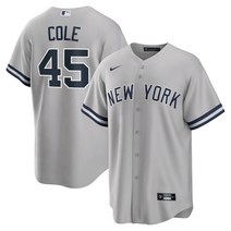 [해외] 나이키 저지 유니폼 MLB 게릿 콜 뉴욕 양키스 홈 플레이어 네임 저지 그레이 900594