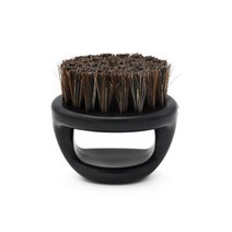 구렛나루 수염 1 pcs 링 디자인 말 강모 남자 면도 브러시 플라스틱 휴대용 이발사 수염 브러쉬 살롱 얼굴 청소 면도기 브러시, 01