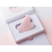 프롬아떼 괄사도구 로즈쿼츠 괄사 경락 마사지 페이스롤러, 1개, R5-7_하트