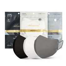 아에르 어드밴스드 보건용 마스크 M KF94, 1개입, 50개, 화이트