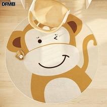 DFMEI 원형 거실 카펫 미끄럼 방지 담요