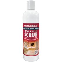 Stone Pro 스톤 및 유리 스크럽 경수 얼룩 제거제 천연석 석영 금속 설비의 제거파인트, 16 Fl Oz (1팩)
