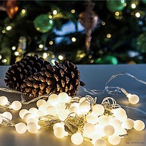 LED 50p 2cm 구슬 전구, 백색