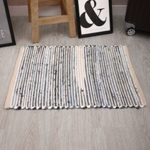 [천삼백케이] [엘키] 순면 빈티지 발매트, 발매트-빈티지 블랙진[65x45]