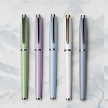 뚜렷한파스텔 선명한펜 잉크충전 검/신사 단어 연습 일상 여자선물 학생, Green, 0.38mm