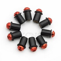 [자동차너트볼트] 5mm 10PCS 바이크 오토바이 윈드 쉴드 앞 유리 볼트 나사 스즈키 GSXR 600 750 1000 K1 K2 K3 K4 K5 K6 K7 K8 K9 K11, 03 빨간