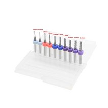 PCB 밀링 커터 1.0 1.5 2.0mm 피쉬 테일 옥수수 텅스텐 카바이드 미니 엔드밀 조각 CNC 개, 16 1.3mm