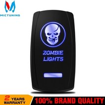 수입차 부품 MICTUNING 12V 24V 5Pin 방수 Led 라이트 바 바이크 오토바이 해양 자동 토글 스위치 10A/24V 20A, [01] 파란