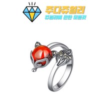 여우 반지 실버 달콤한 작은 동물 가닛 여성 결코 페이드 싸구려