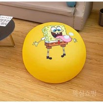 게으른 소파 가정용 케릭터 대형 푹신하고 편안한 쇼파, 91x51cm, 스폰지밥 [탈착 및 세척 가능]