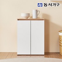 동서가구 네오 아리아 넉넉한 수납 800 다용도 주방수납장 NEO430, 우드화이트