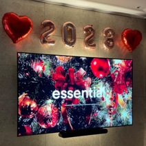 2023 풍선 해피뉴이어 파티용품 세트, 2023하트(로즈골드)