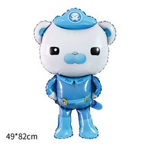 월병틀 떡도장 떡모양틀 Octonauts 테마 파티 장식 일회용 종이 바다 선장 해적 어린이 생일 용품 풍선, 10.balloon 1pc