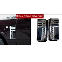 레인지 로버 자동차 사이드 벤트 그릴 보그 L322 2005 2006 2007 2008-2012 튜닝 에어 그리드 아웃렛, 02 잔디 녹색