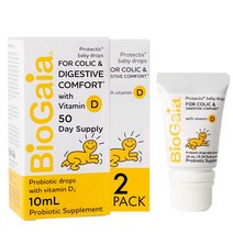 바이오가이아 유산균 비타민D 이지드롭 베이비드롭 10ml 튜브형 x 2개, 10 ml